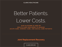 Tablet Screenshot of clarishealthcare.com